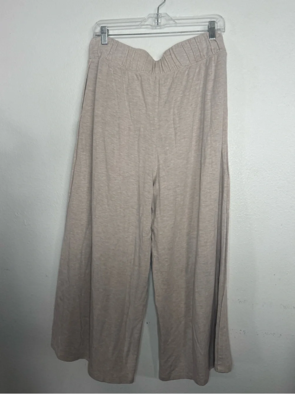 Lululemon Seek Stillness Mid Rise Crop Heathered Cashew